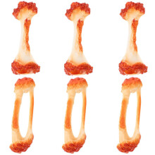 6 artificial chicken thighs with bone, fried wings