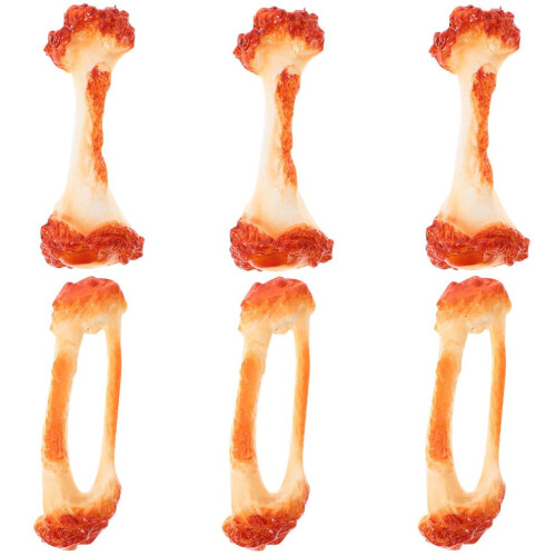 6 artificial chicken thighs with bone, fried wings