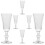 6 stemmed liqueur glasses for schnapps, spirits 4