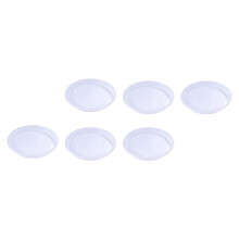 6 plastfat små växtbrickor