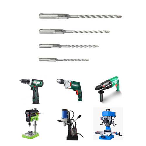 8Pack SDS PLUS Hammer Impact Drill Bit Slot Tip Electric Hammer 1