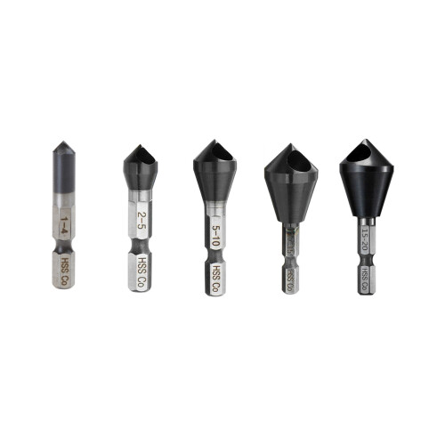 1PC M35 Cobalt Countersink Deburring Chamfer-2 to 5mm hole 1