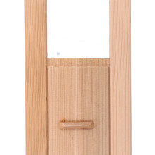 Wooden Sauna Air Vent Grille, Rectangle Ventilation Cover 34x13cm