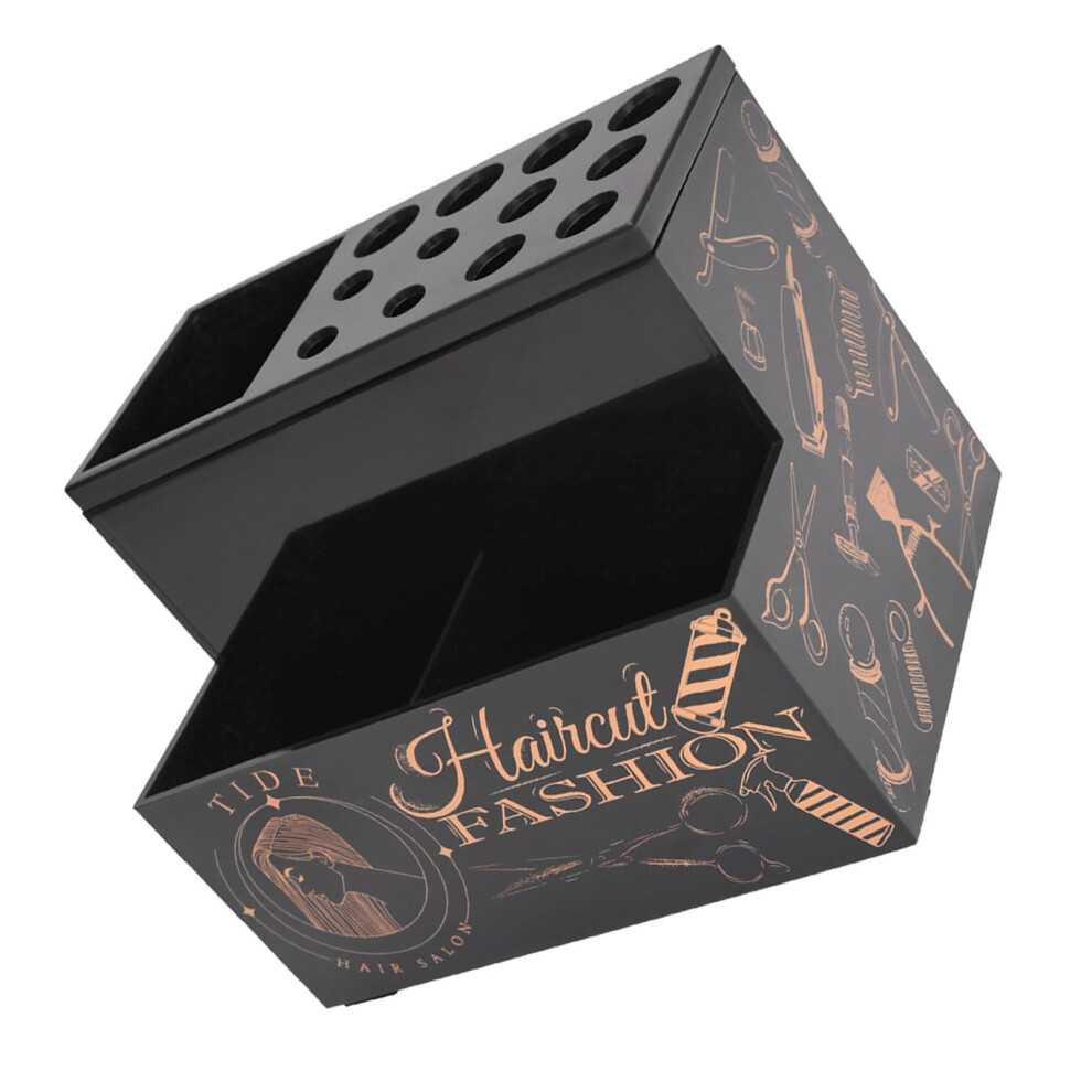 Black Professional Salon Scissors Box For Stylists Scissors Rack Holder Storage Case Detachable Hairdressing Combs Clips