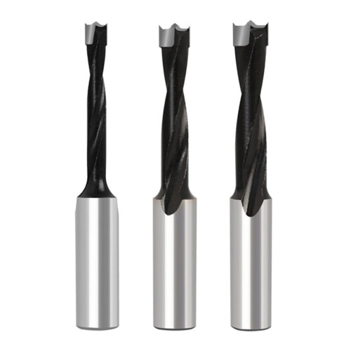 Two Flute Wood Hole Cutter Router Drill Bit Left Right-8mm 1