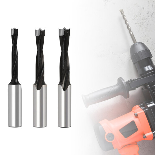 Two Flute Wood Hole Cutter Router Drill Bit Left Right-8mm 2