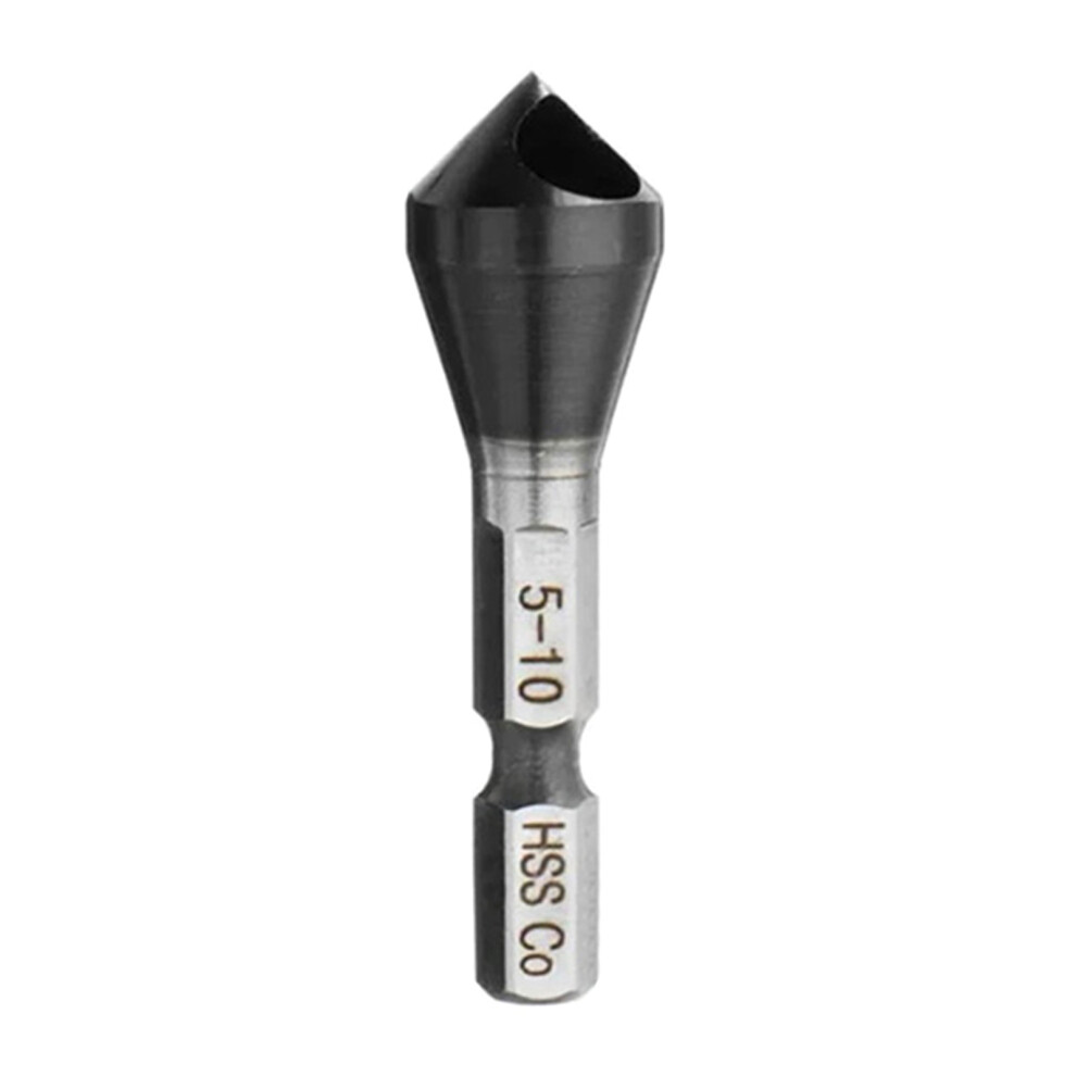 Hex Shank Chamferer Countersink & Deburring Bit-5 To 10Mm Hole 7696000258430