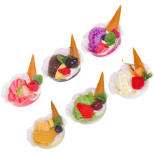 6. Nachahmungsdessert, künstliches Eis, künstliches Dessert, Party-Requisite, Fotorequisite