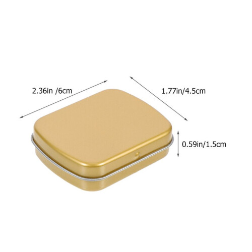 6 rectangular iron candy boxes for small items 2