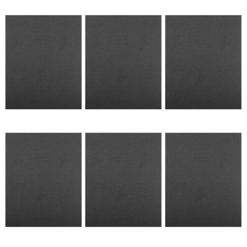6 sheets of sandpaper for woodworking, - clay sanding tools