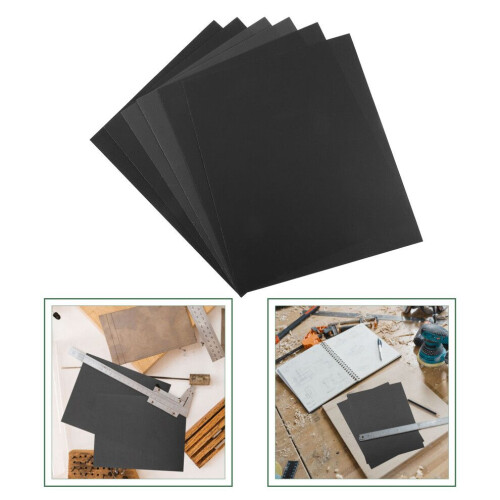 6 sheets of sandpaper for woodworking, - clay sanding tools 1