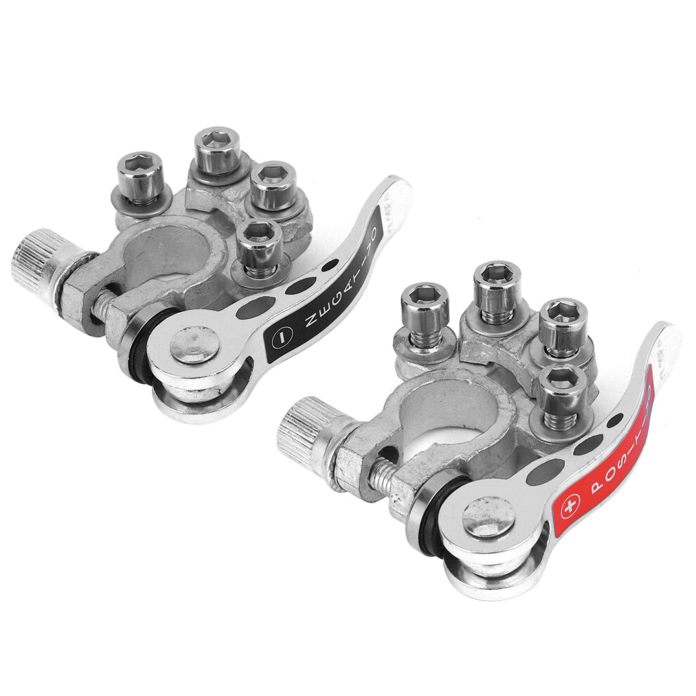2Pcs Quick Release Car Battery Terminal Connectors + Wrench, Sae/Jis A 4991360394822