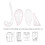 4Pcs Multi-Function Curve Rulers Set for Sewing and Clothing Design 6
