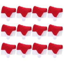 60 mini kerstmutsjes lollywikkels