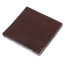 600 stukjes chocoladebruine aluminiumfolie, 8x8 cm, voor snoepgoed