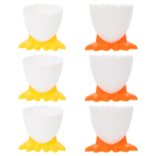 6 Eierbecher in Hühnerform