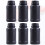 6 botellas químicas, opacas, negras 3