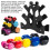 3-Tier Tree Shape Dumbbell Rack Organizer, PP, 22.5cm 4
