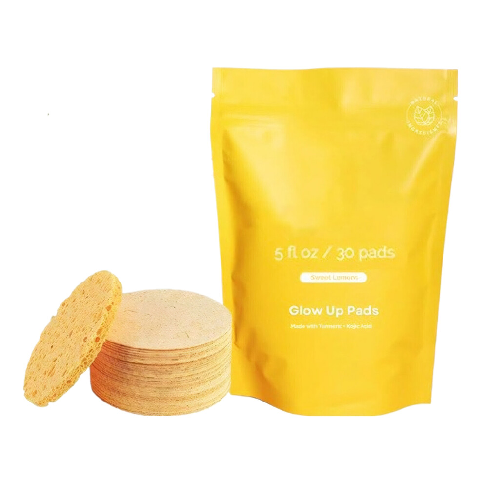(30pcs) Turmeric Pore Cleansing Sponge For Clear And Smooth Skin These