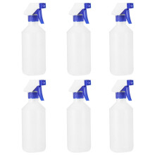 6 st 500 ml sprayflaska plast bärbar multifunktionell blå