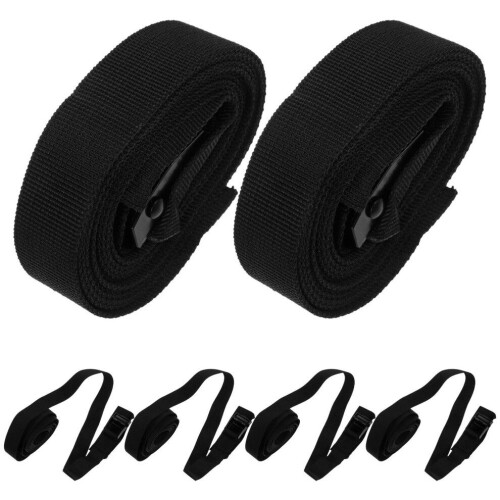 6pcs Adjustable Nylon Straps with Buckles