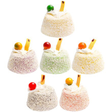 6-teiliges Set mit simulierten Kuchenmodellen als Dessert-Fotorequisiten