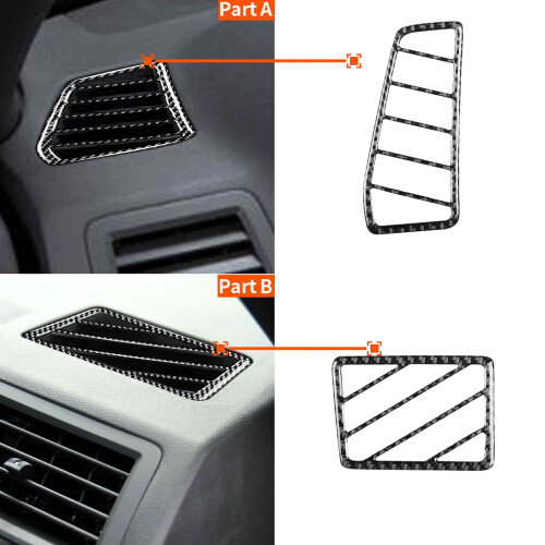Carbonfaser-Seitenluftauslass-Ärmel für Dodge Challenger 2008-2014 LHD 2