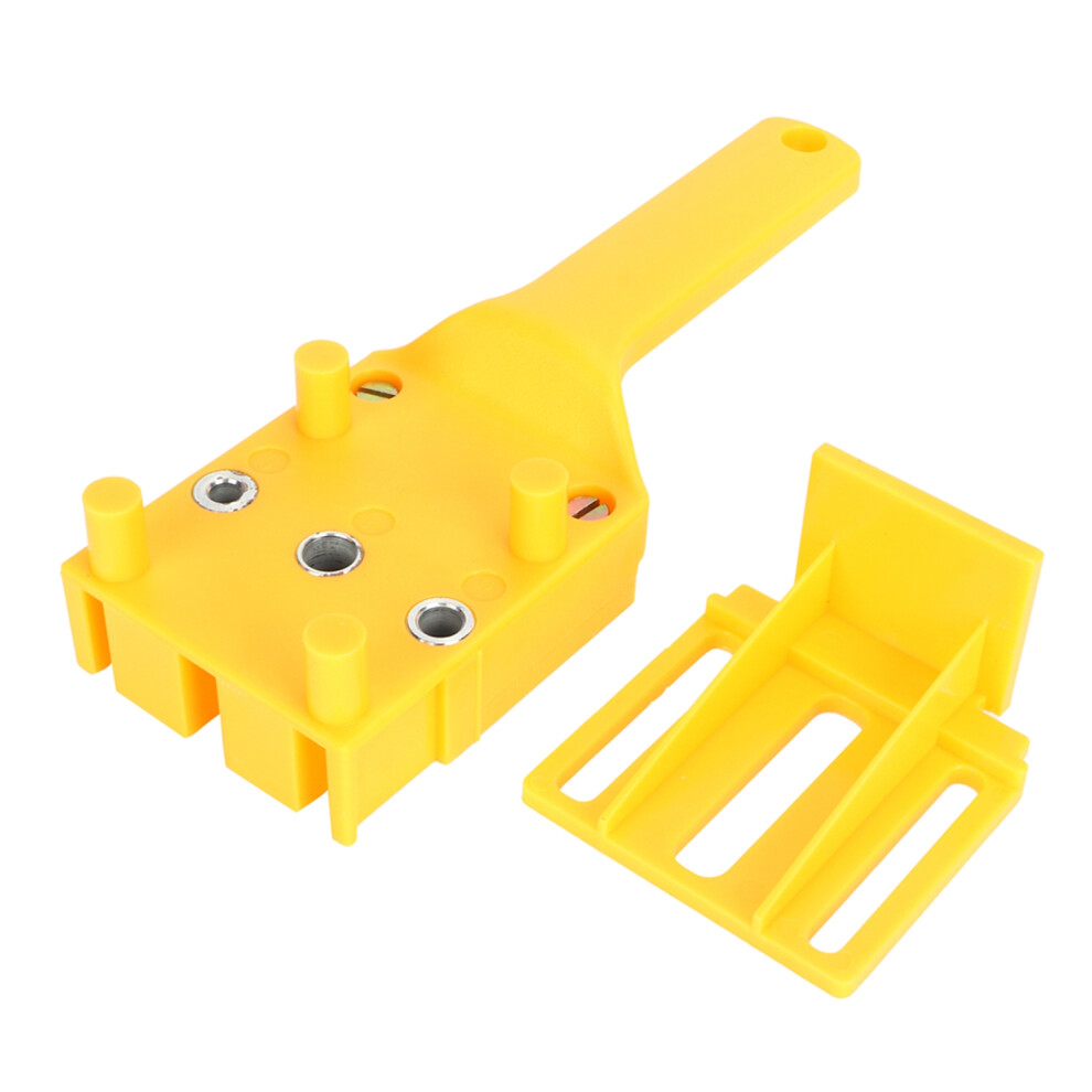 8Pcs Woodworking Dowel Jig Kit Punch Locator Handheld Pocket Hole Drilling Tools 8721360402410