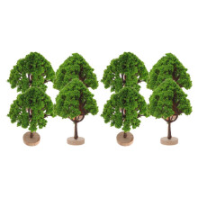 8 miniatuurmodellen, 4,5 cm, landschapsbomen voor zandtafelmodel