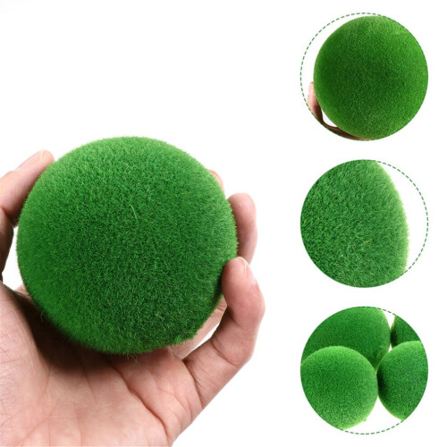 8 artificial moss balls for home, garden, wedding – DIY 1