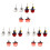 9 pares de pendientes de arcilla de Halloween 2