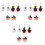 9 pares de pendientes de arcilla de Halloween 3