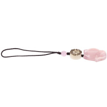 Anhänger mit natürlichem Chalcedon für Damen, Rosa