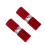 Aluminum alloy bicycle steps, rear standing area, red 1