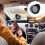 Car Dashboard Clock, Battery Operated, Black 5