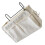 Bag for small items, bedside table, white, storage bed 1