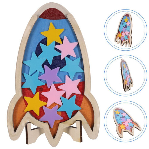 Reward chart for children with task plan and reward jar 2