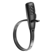 Cable Tie Lock, Lock for Helmet with Number Combination - Adjustable Theft Protection for Cupboard Fridge Sliding Door Ski Vehicle Regular Short Style