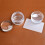 Ensemble de tampons à ongles transparents pour manucure maison 4