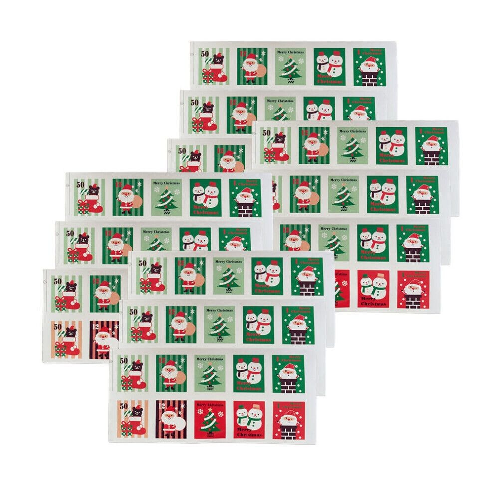 Autocollants Muraux De Noël Père Noël - Décorations Amovibles Pour Fenêtre, Porte, Mur, Maison, Bureau, Fêtes (25x24cm) - 9