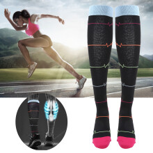 Sports Pressure Calf Stockings S/M Black for Running & Mountaineering