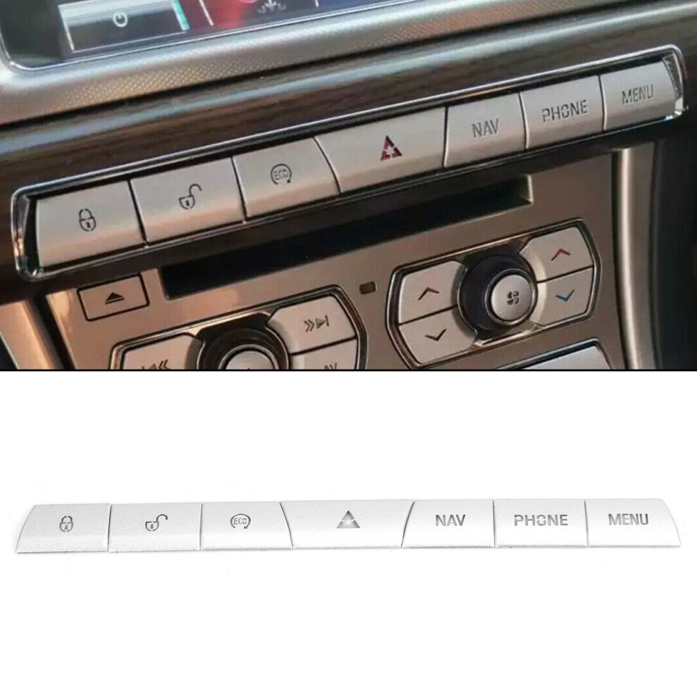 Upgrade Your Jaguar Xf With Button Covers 7Pcs Silver 3011360406934