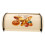 Cream-colored bread box with lid for 3