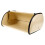 Cream-colored bread box with lid for 5