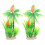 Palmera de coco artificial genérica de 2 piezas, de plástico, para areneros 1