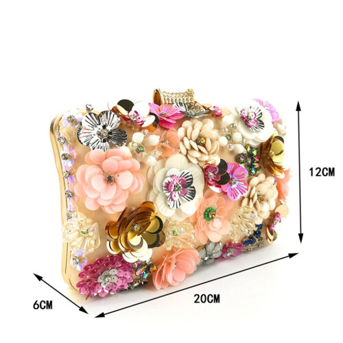 Bunte, paillettenbesetzte Abendclutch 2