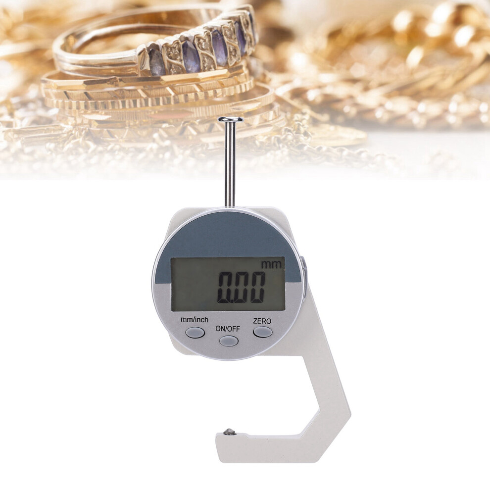 Digital Thickness Gauge Electronic 0-25.4Mm 0.01Mm Lcd Display Thickness Tester 8391360411554