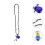 Haarhanger met parfumflesje en ketting (mode) 4