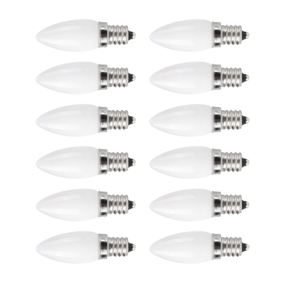 10Pcs E12 Led Bulb 1.5W Warm Lamp For Chandelier Ceiling Wall Lamp White/Light