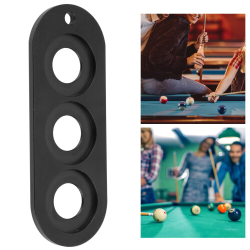 Pool Cue Joint Protector Clip - Hard Plastic 3 Hole Holder for Billiard Cues